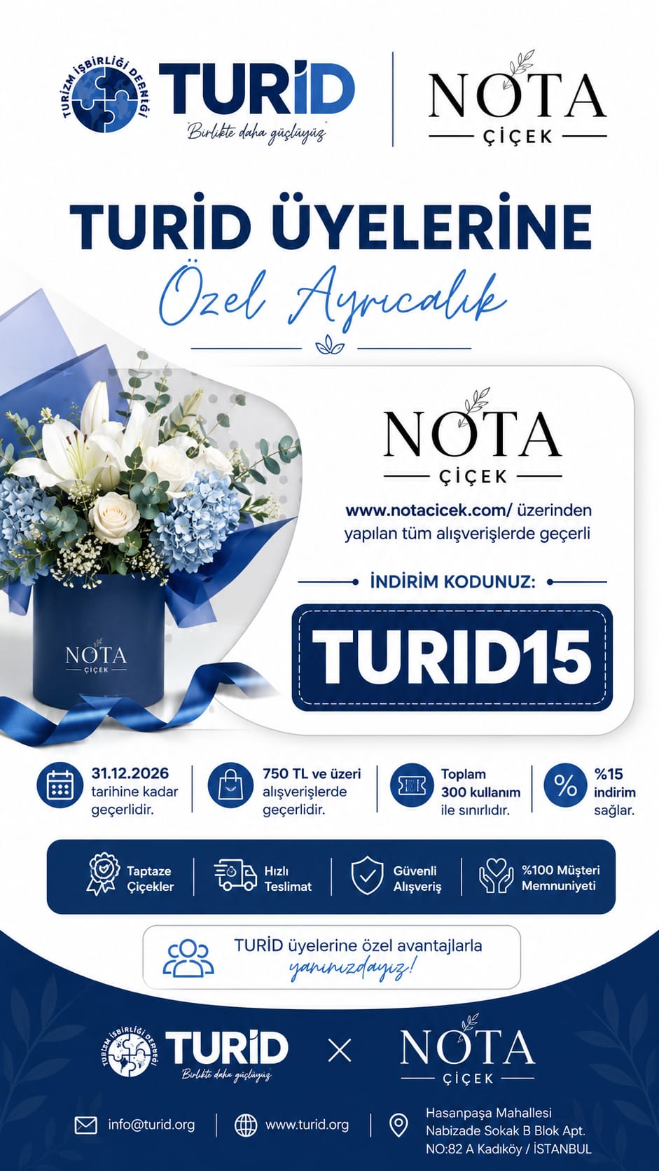 Nota Çiçek kampanyası